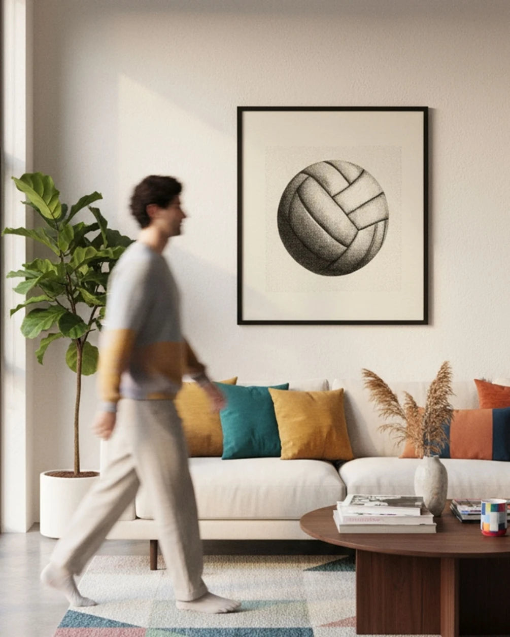 Volleyball Sports Stipple Art Collection