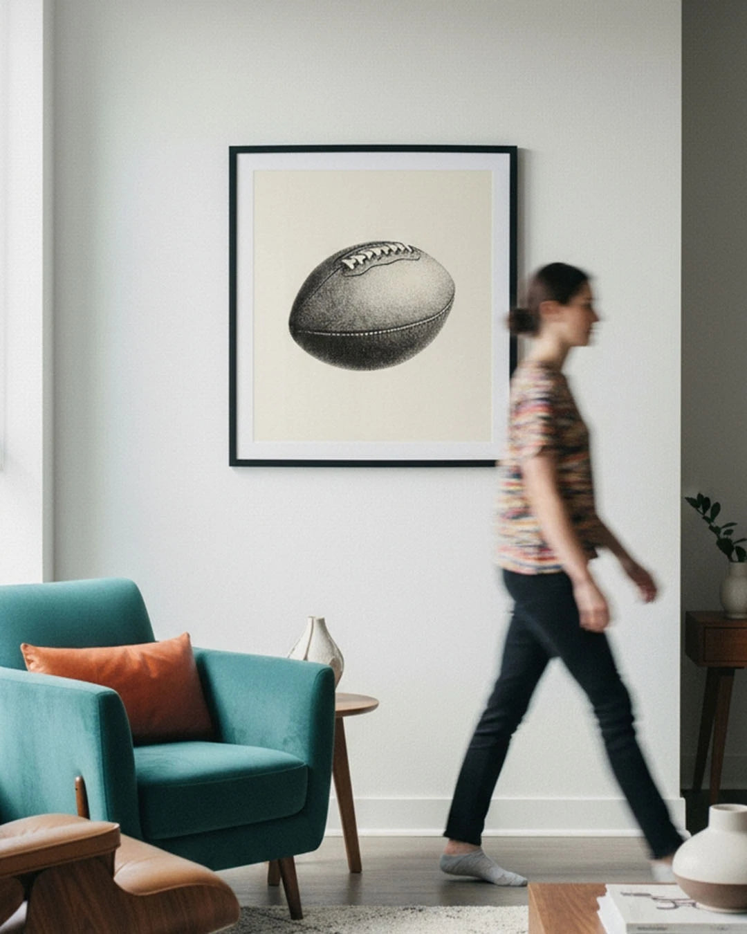 Football Sports Stipple Art Collection