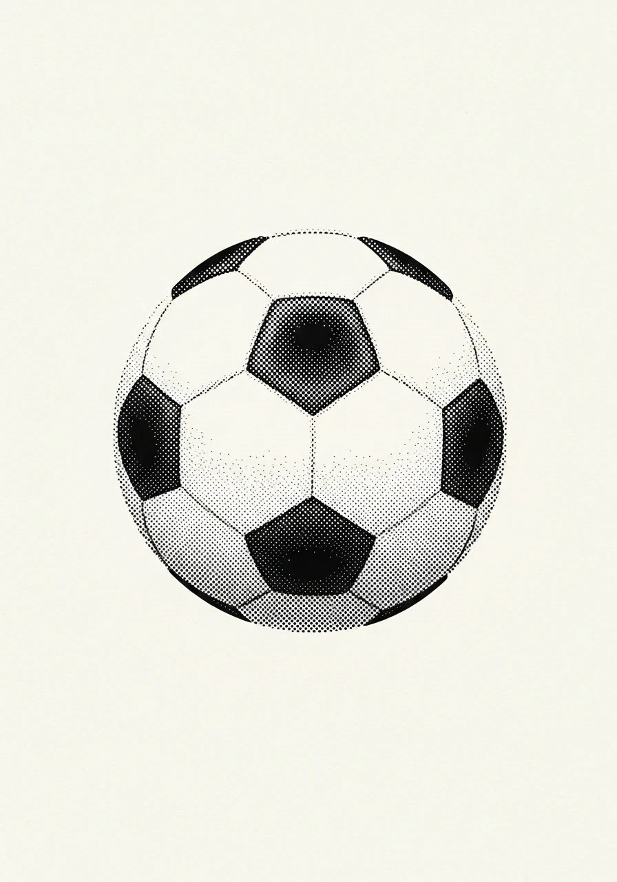 Soccer Ball Sports Stipple Art Collection