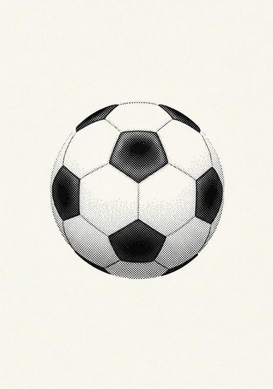 Soccer Ball Sports Stipple Art Collection